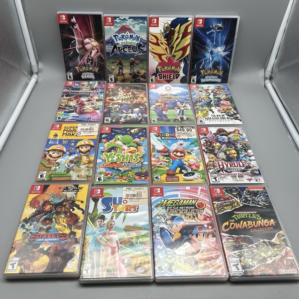 Nintendo Switch Games Empty Cases Lot Of 16  Empty Cases No Games